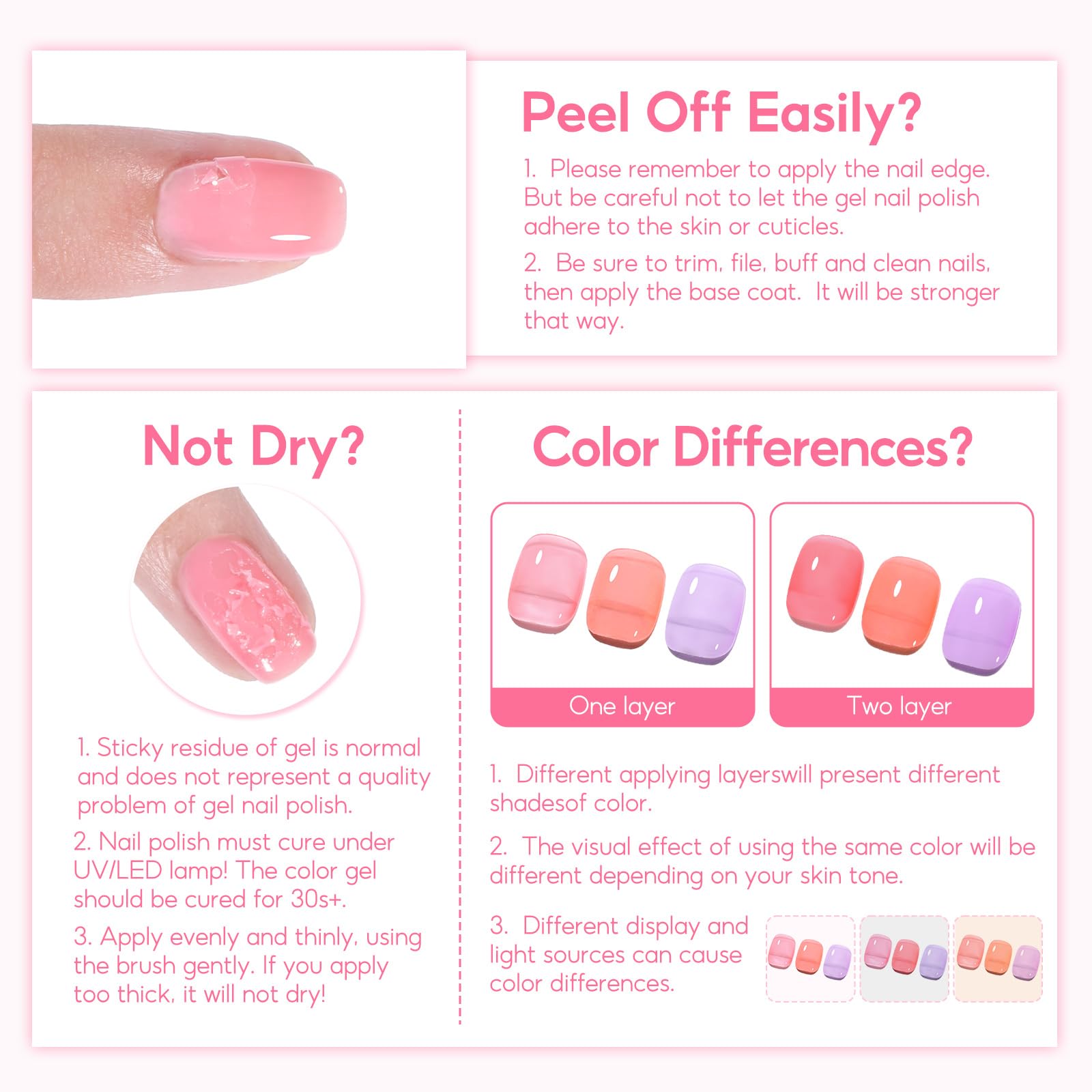 COSCELIA Jelly Gel Polish color swatch 8 suitable for gifting