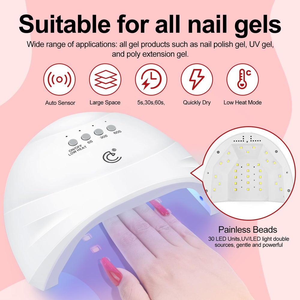 Coscelia compact nail dryer with quiet operation for fast results