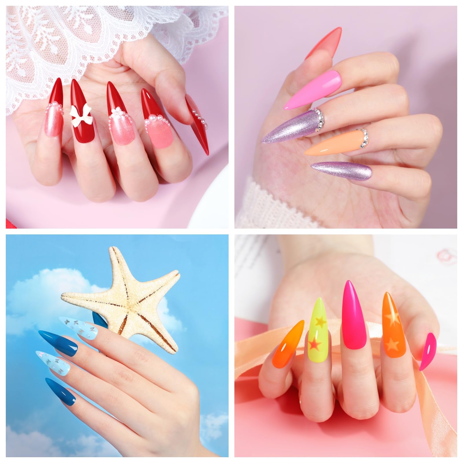 COSCELIA top base coat set enhances adhesion and long-lasting shine.