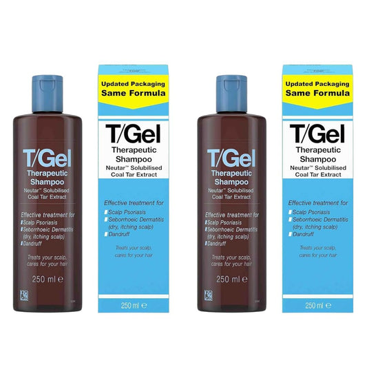 Cosletic T/Gel therapeutic shampoo bottle for daily scalp relief and cleansing.