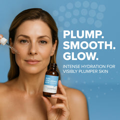 Cosmedica Hyaluronic Serum texture closeup highlights creamy, lightweight application