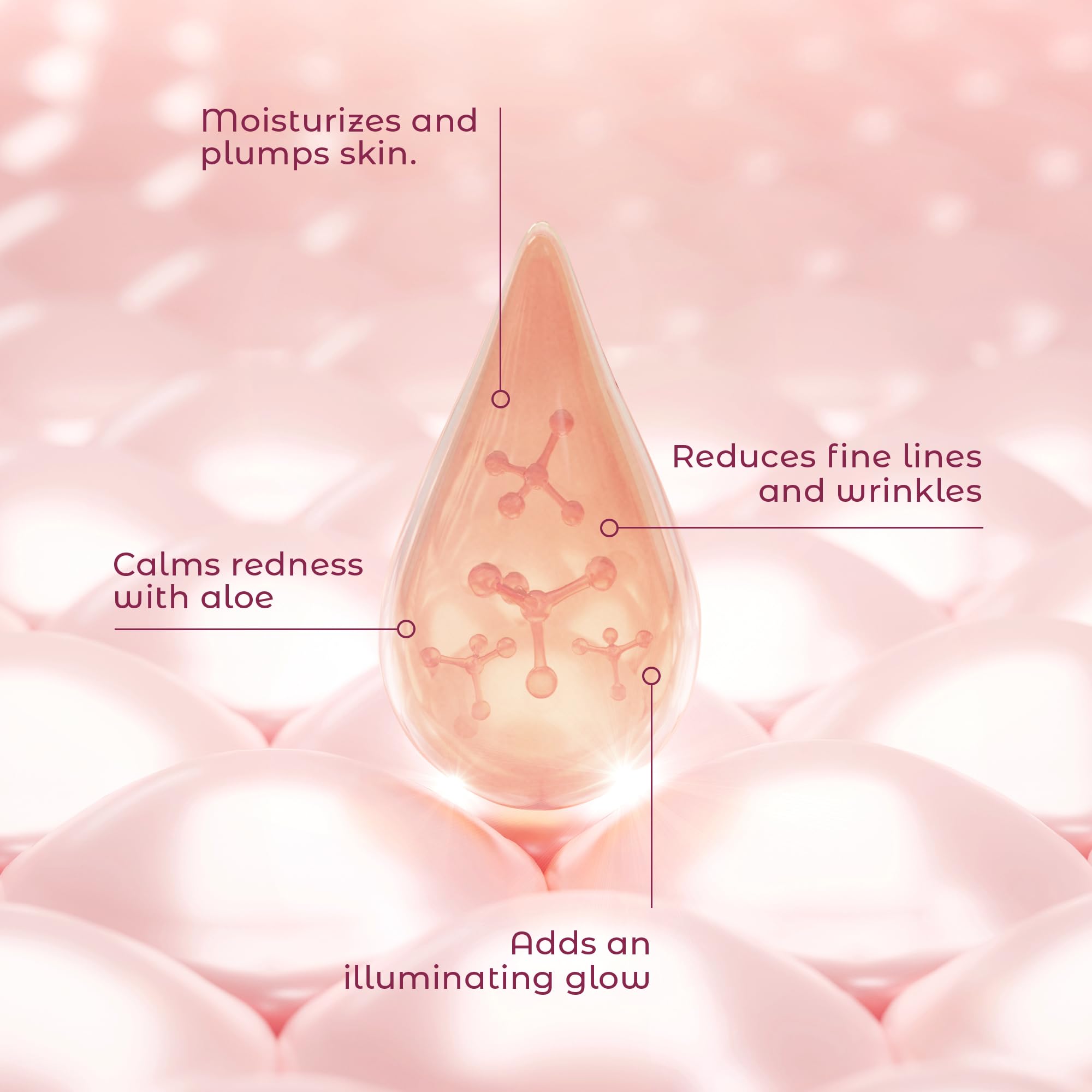 Cosmedica Skincare Rose Gold Serum with aloe for gentle hydration
