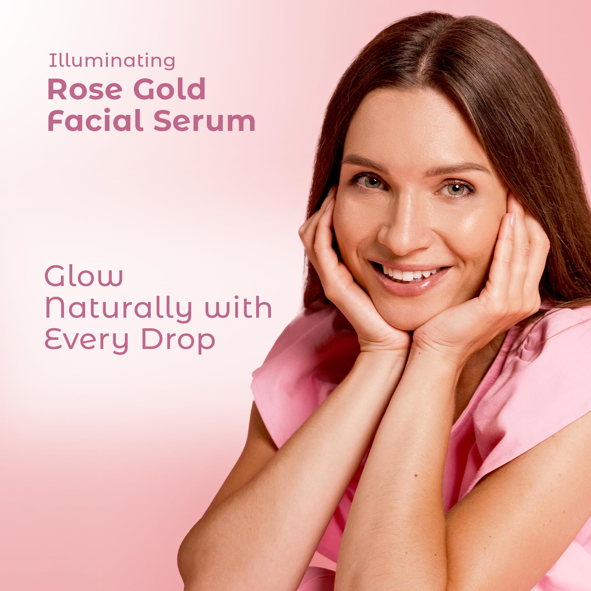 Cosmedica Skincare Rose Gold Serum with hyaluronic acid for dewy, plump skin