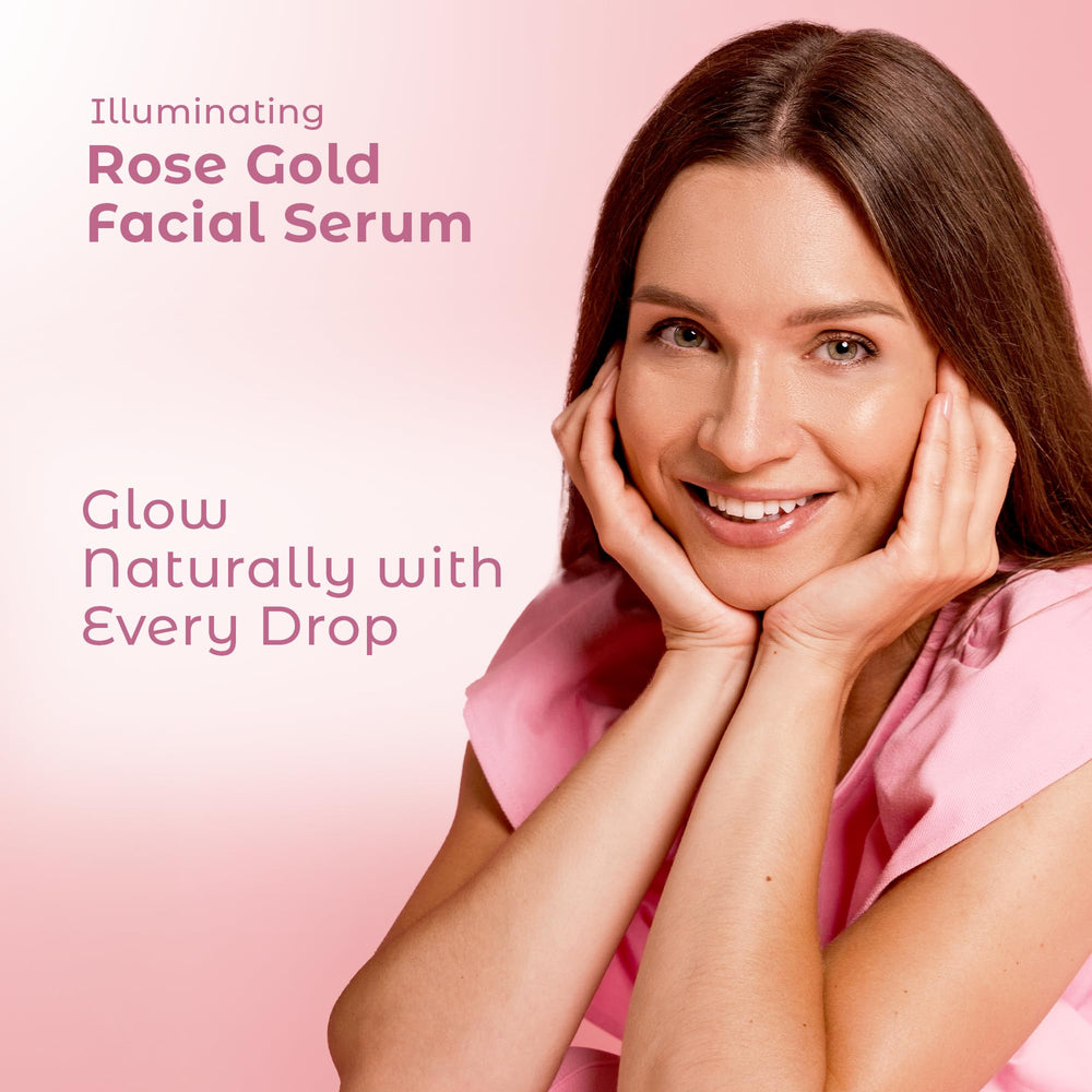 Cosmedica Skincare Rose Gold Serum with hyaluronic acid for dewy, plump skin