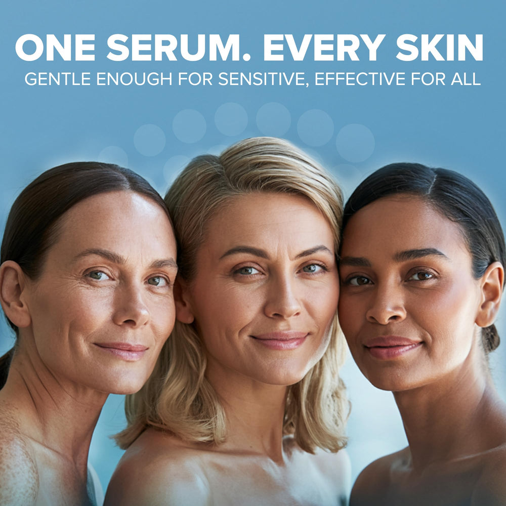 Cosmedica Skincare Hyaluronic Serum applying to skin, leaving a soft, non-greasy feel.