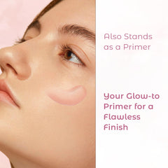 Cosmedica Skincare Rose Gold Serum swatch shows a light, radiant sheen