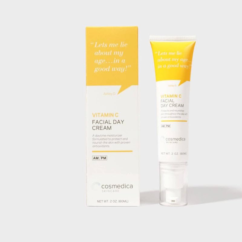 Cosmedica packaging highlights vegan, cruelty-free, paraben-free credentials.
