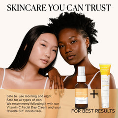 Cosmedica Vitamin C Super Serum packaging closeup, clean label.