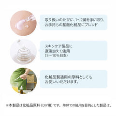 DROPPERS WITH OIL DROPLETS illustrate external-use application on face and body