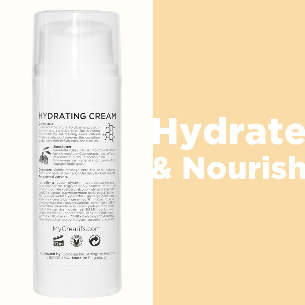 Cosmétiques Créatifs vanilla milk scent close-up for a light non-greasy feel.