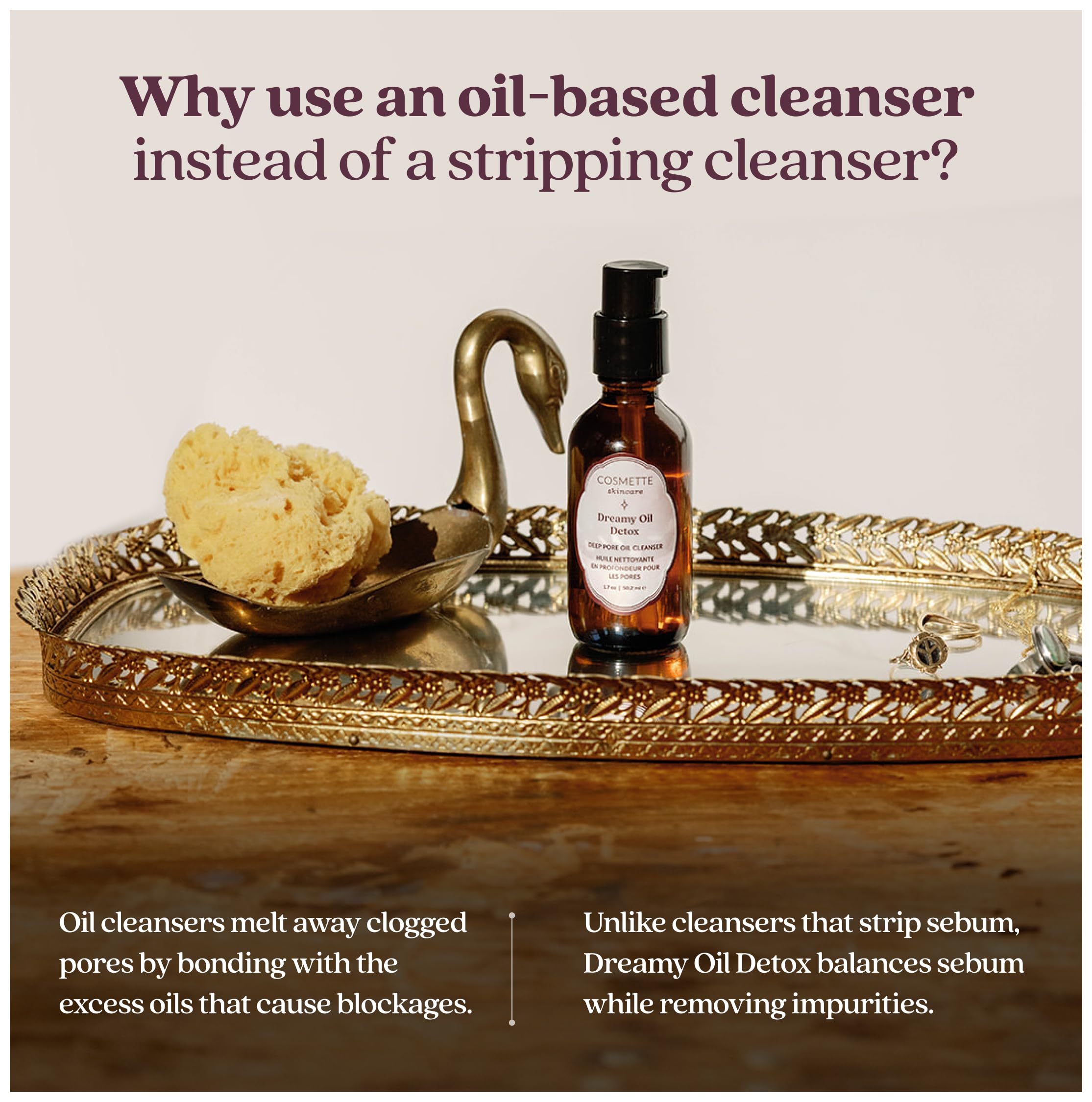 Cosmette Dreamy Deep Pore Cleanser emulsification action shown for easy rinse.