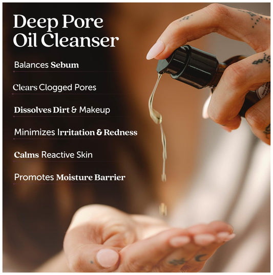 Cosmette Dreamy Deep Pore Cleanser pump-dispense close-up ideal for sensitive skin.