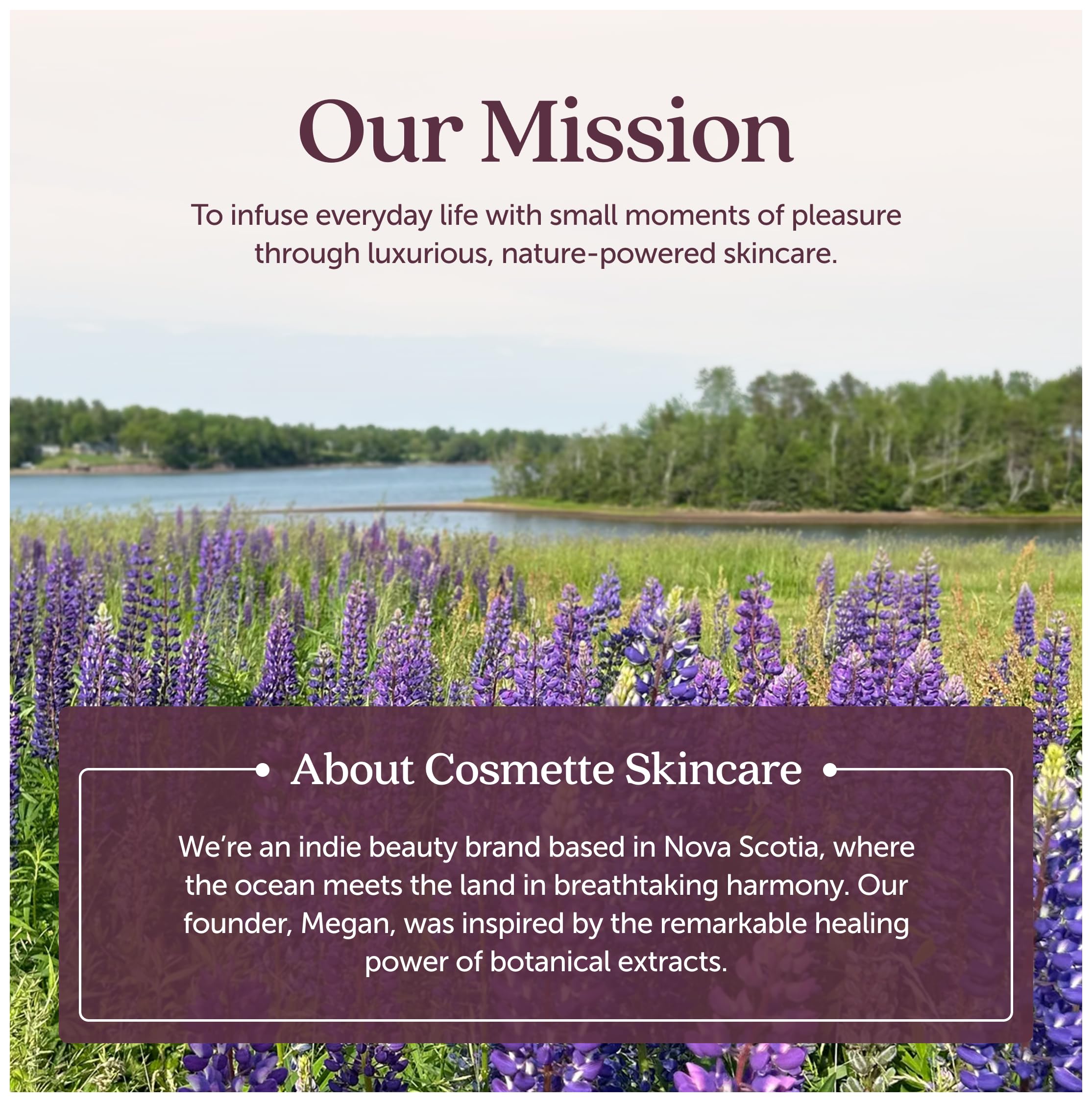 Cosmette Skincare brand logo on white background emphasizing vegan cruelty-free values.