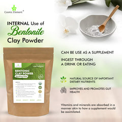 Cosmic Element clay mask drying on skin for a natural finish