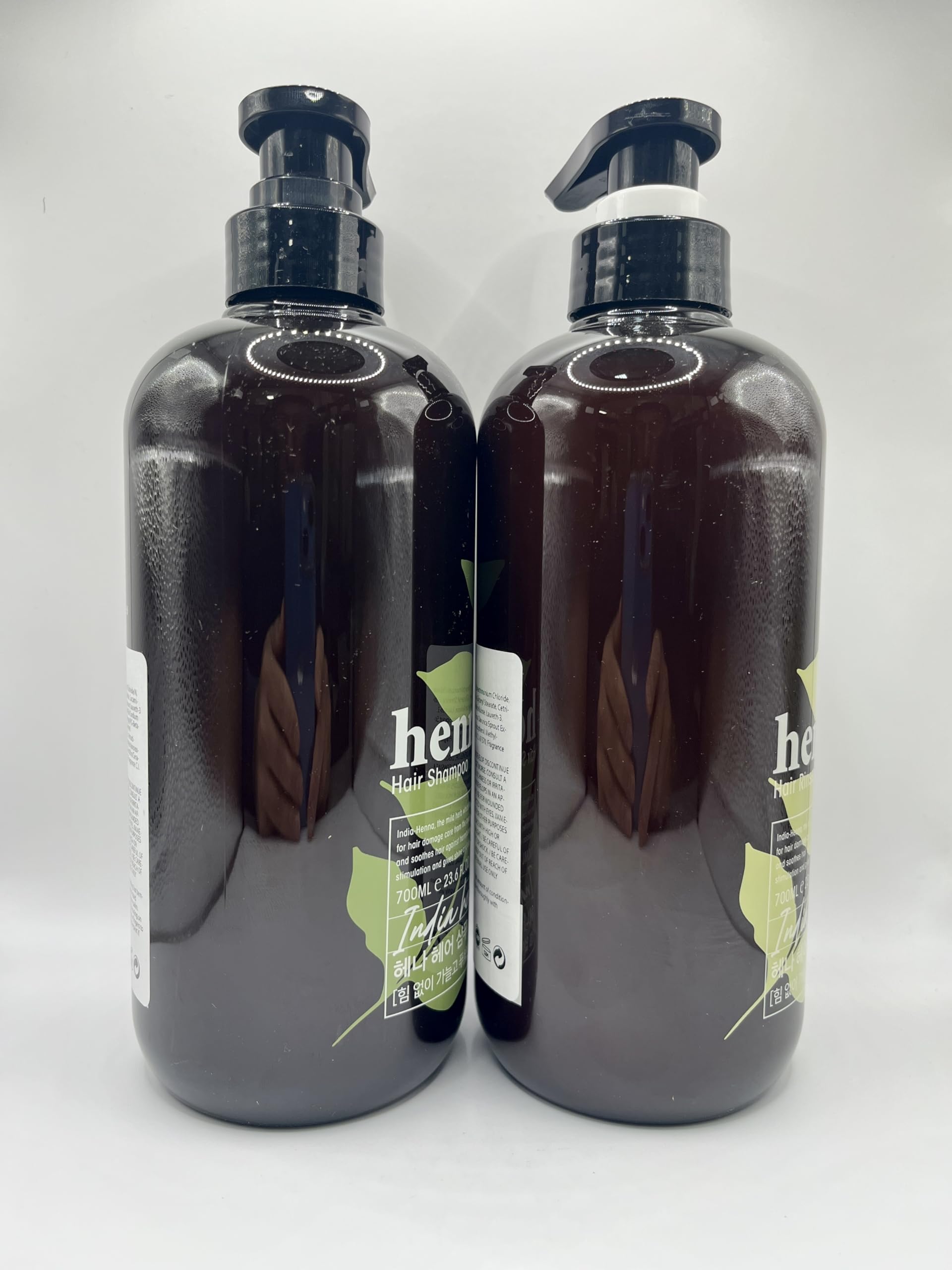 COSMOCOS Henna Hair Rinse bottle front emphasizing moisture retention and anti-static benefits