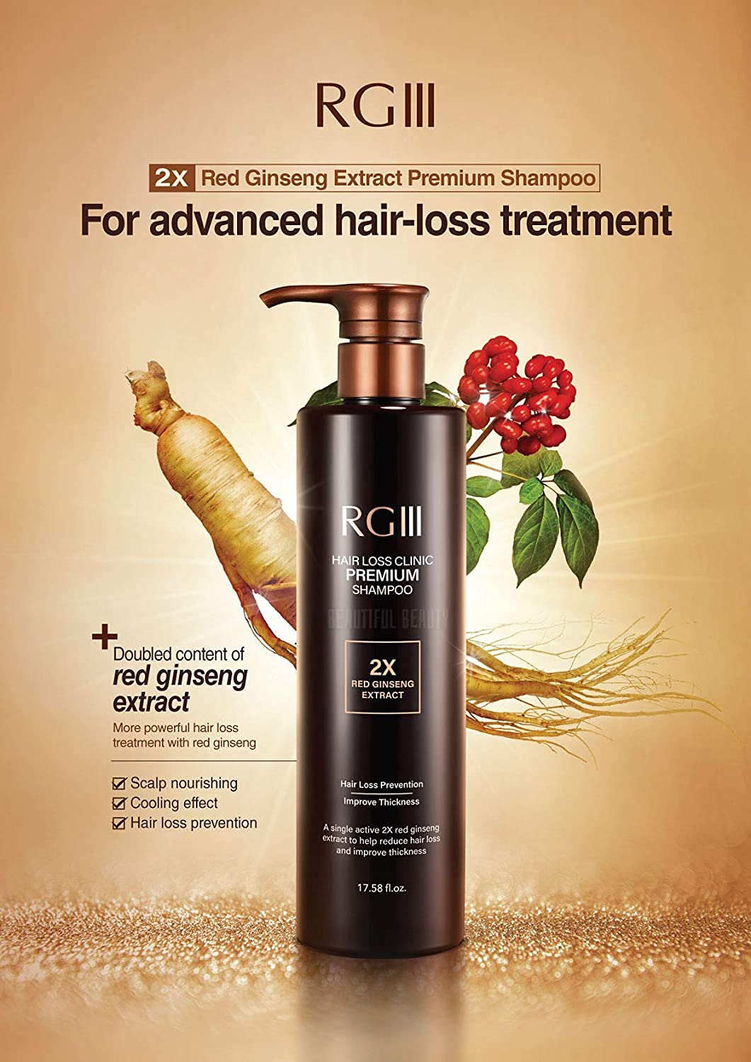 COSMOCOS RG3 Premium Treatment tube ready to nourish hair