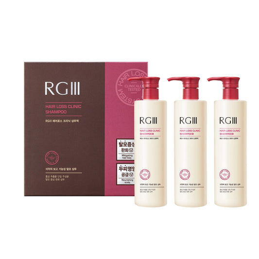 COSMOCOS RGIII Shampoo bottle with label highlighting red ginseng benefits for hair