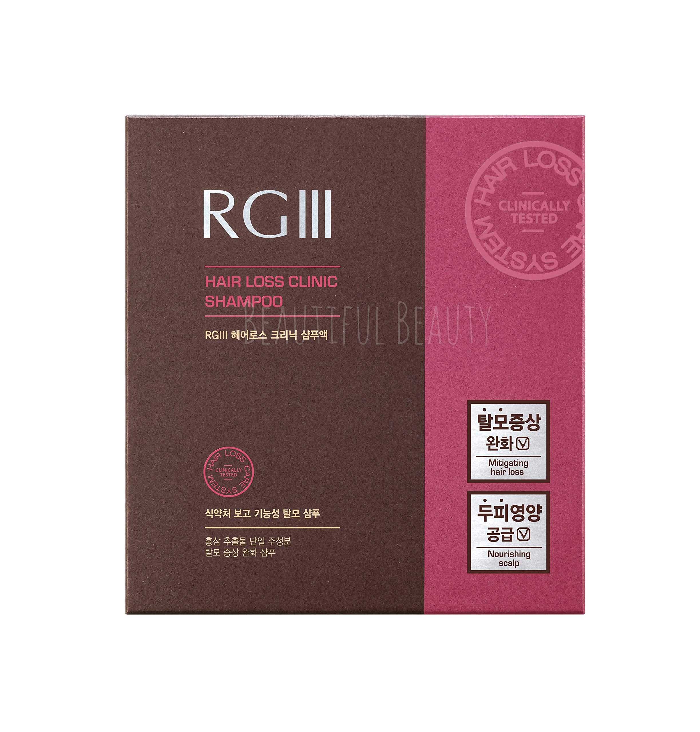 COSMOCOS RGIII shampoo close-up of red ginseng ingredient