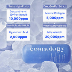 COSNOLOGY+ dexpanthenol ingredient highlights soothing effect