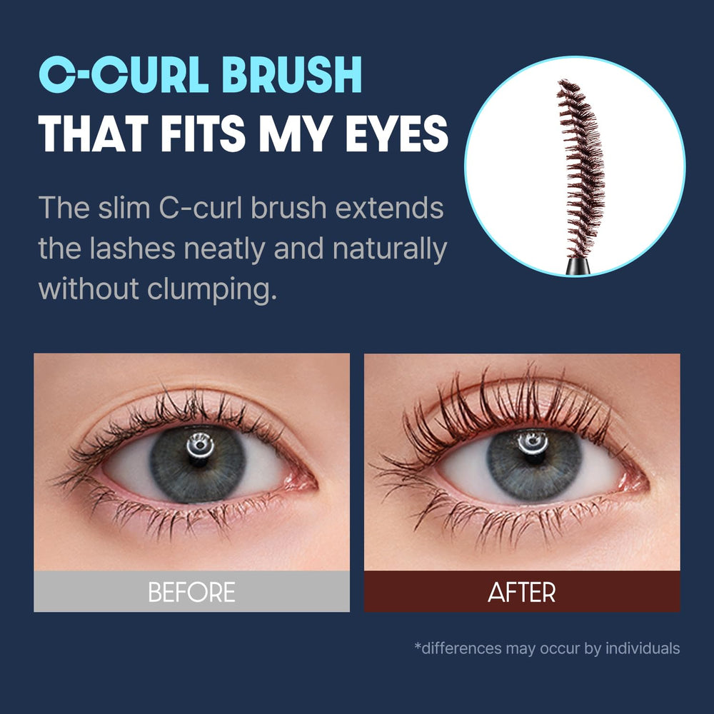 COSNORI Deep Ash shade delivers a soft, natural-looking lash line.