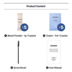 COSNORI Easy Brow Tone Changer hygienic single-use pouches for clean use