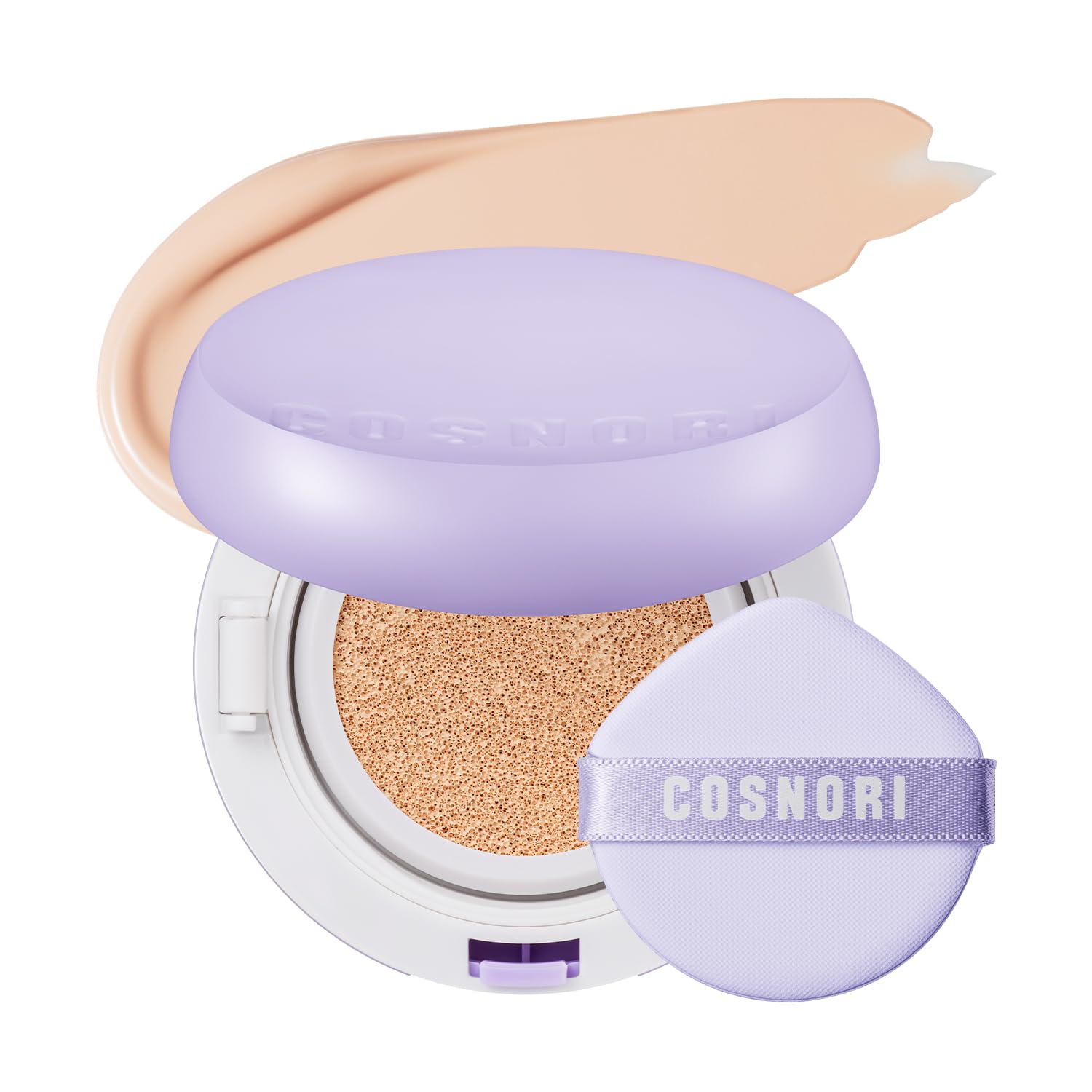 COSNORI Panthenol Barrier Cushion Ivory compact for on-the-go coverage and natural finish.