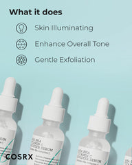 Texture swatch of COSRX serum illustrates lightweight absorption for daily use.