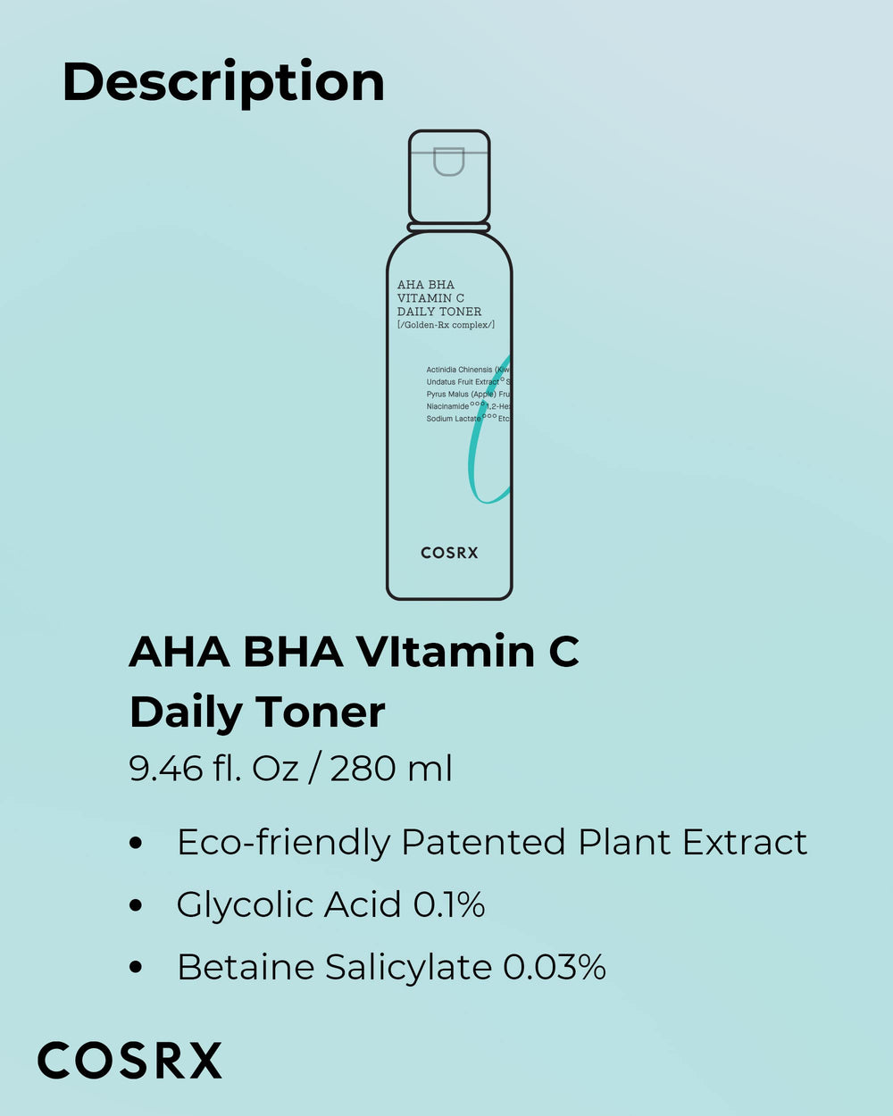 COSRX ABC Daily Toner bottle fits neatly into a minimalist skincare setup