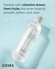 COSRX ABC Daily Toner packaging on sink, ideal for gentle exfoliation and balance