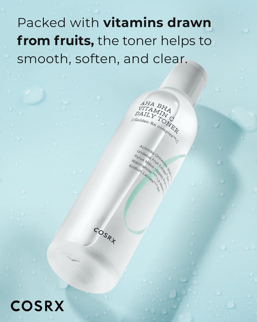 COSRX ABC Daily Toner pour action shows easy, even application.