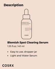 COSRX AC Collection serum on skin demonstrates quick absorption for blemish-prone skin.