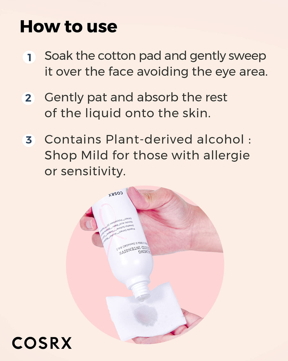 COSRX Acne Calming Liquid centella blend supports balanced skin.