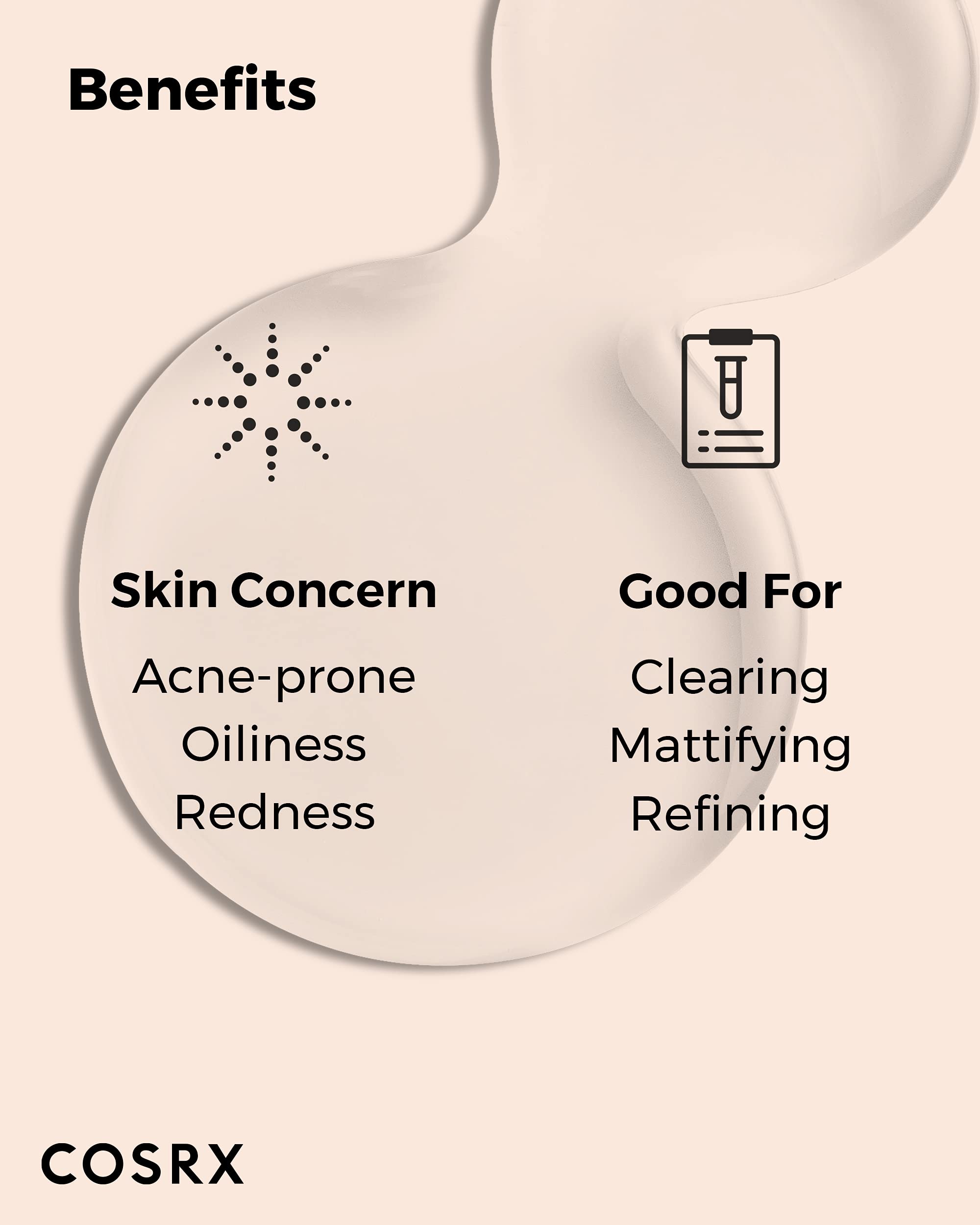 COSRX Acne Calming Liquid propolis blend with 60% for soothing support.