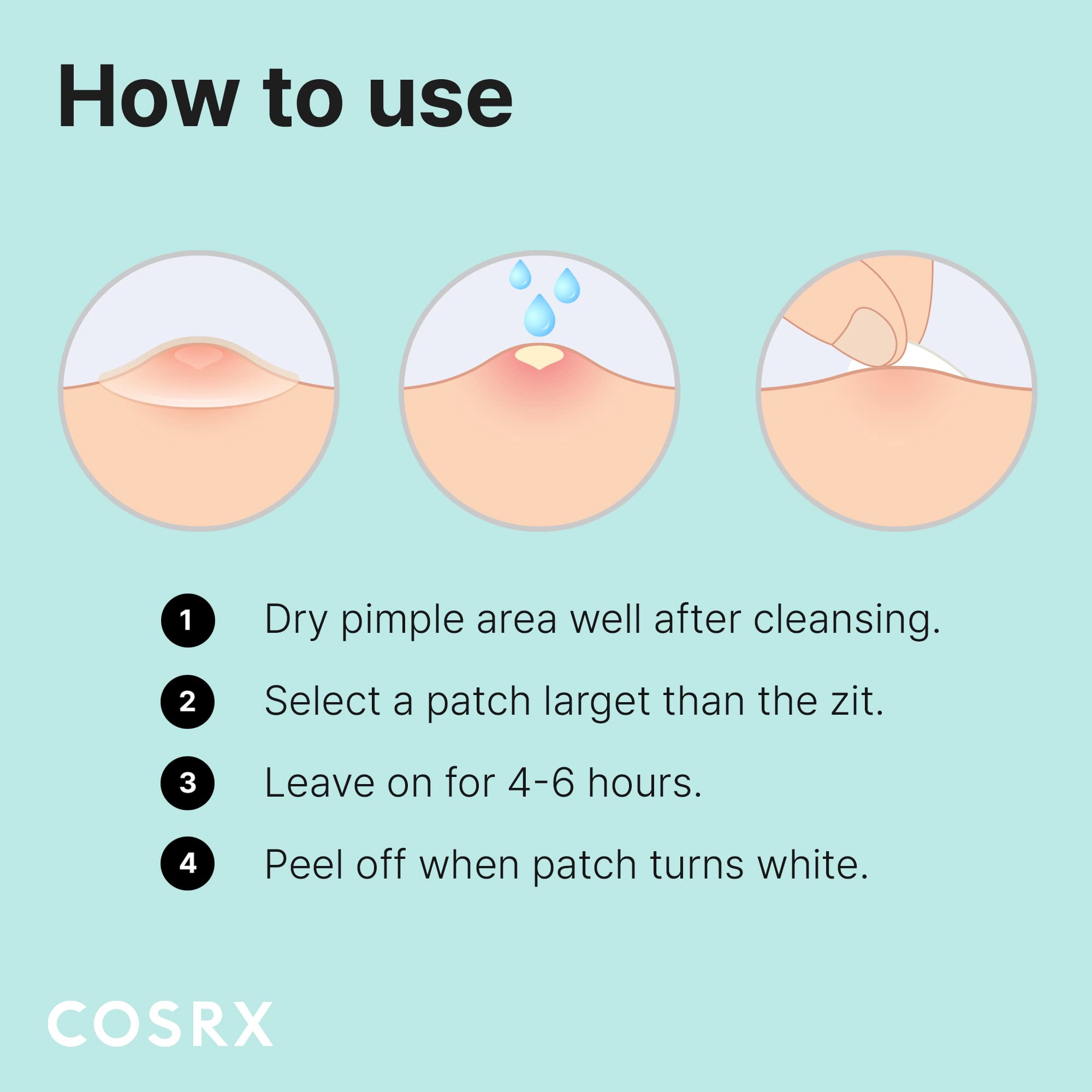 COSRX acne patch in daily use style for convenience