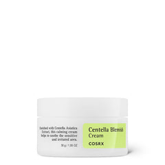 COSRX Centella Blemish Cream tube close-up for gentle blemish care