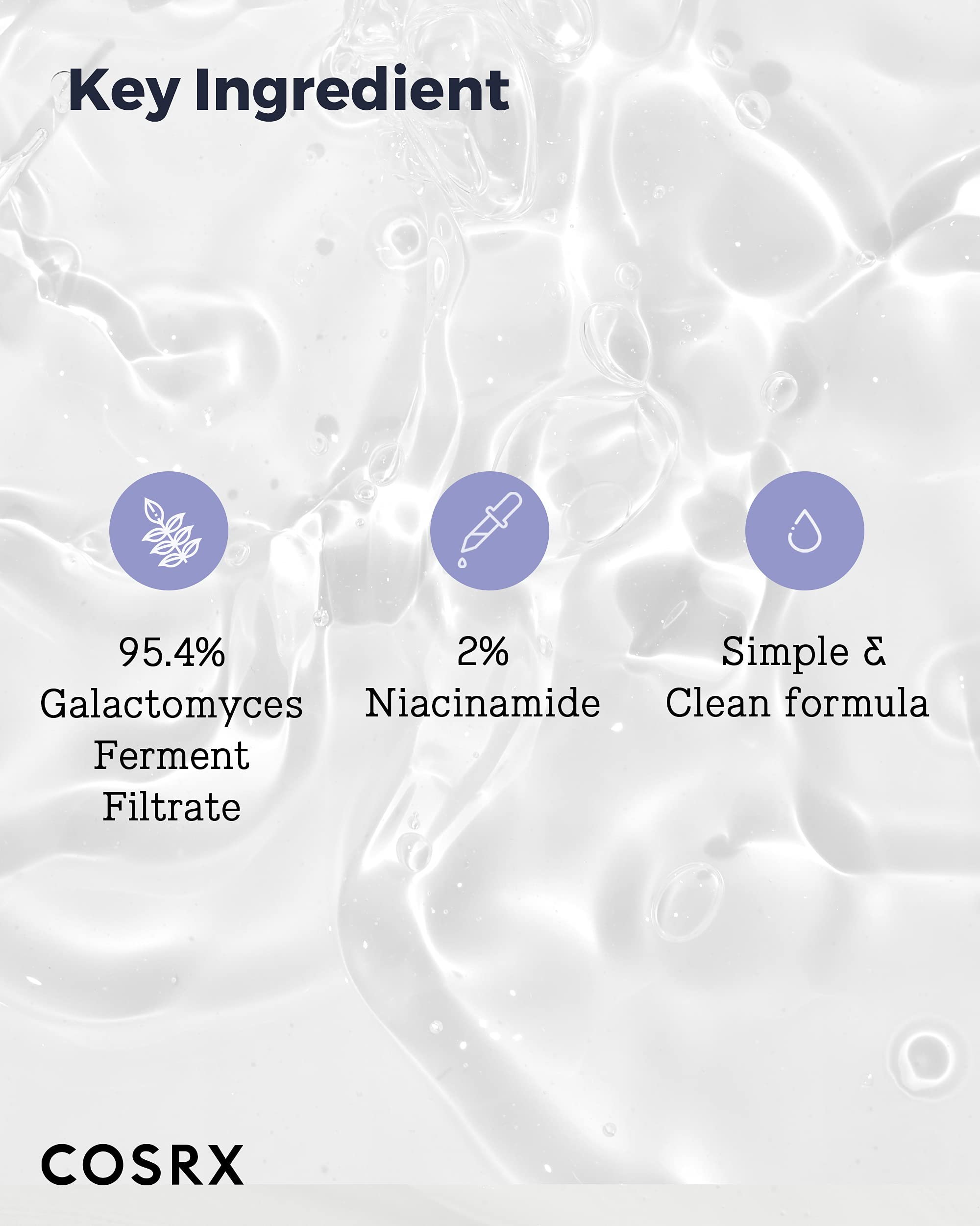 Cosrx Galactomyces bottle with soft glow suggests soothing daily use.