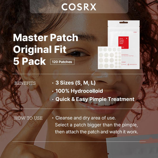 COSRX hydrocolloid patch absorbs impurities to protect irritated skin