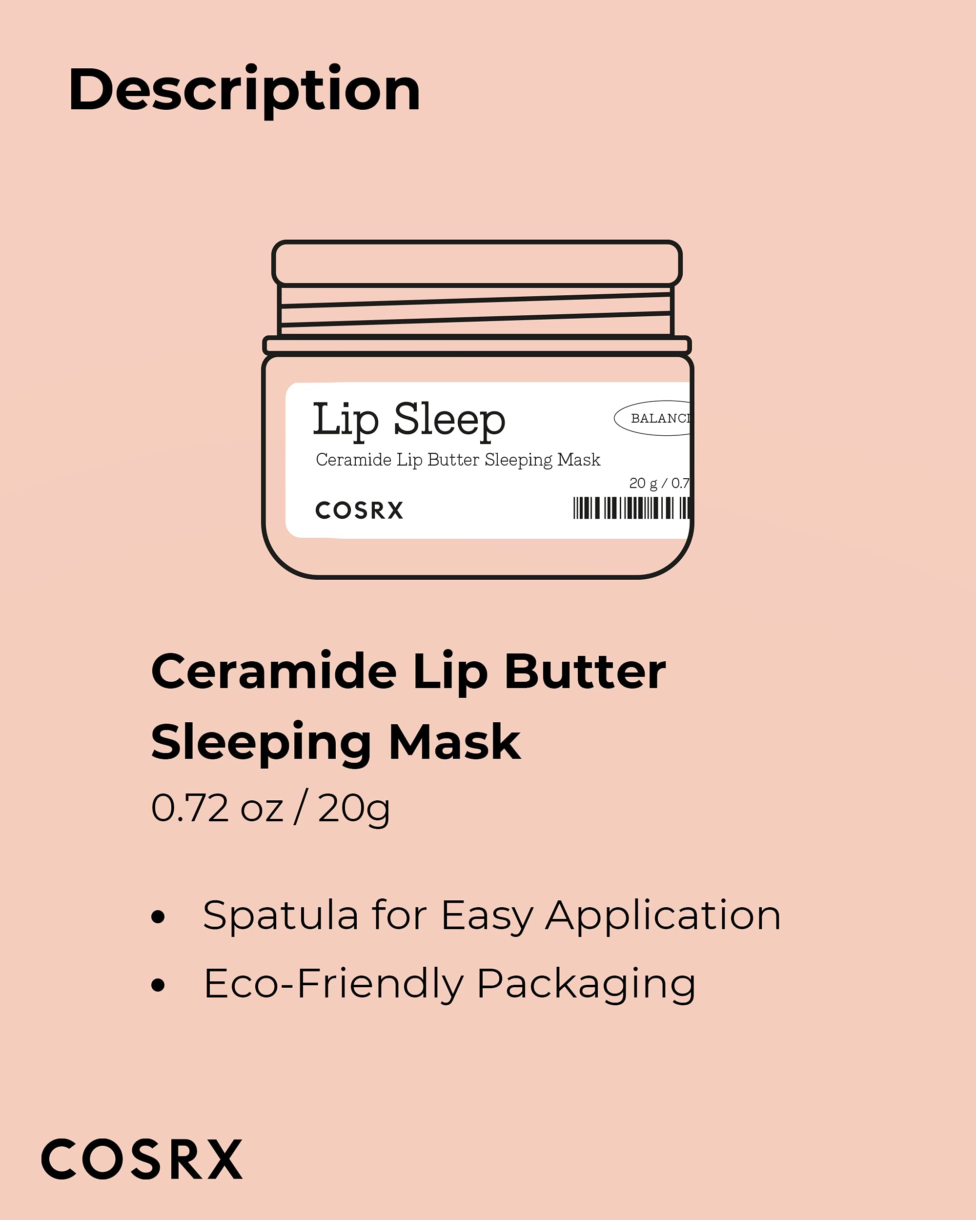COSRX Lip Butter packaging close-up signals a calming skincare ritual.