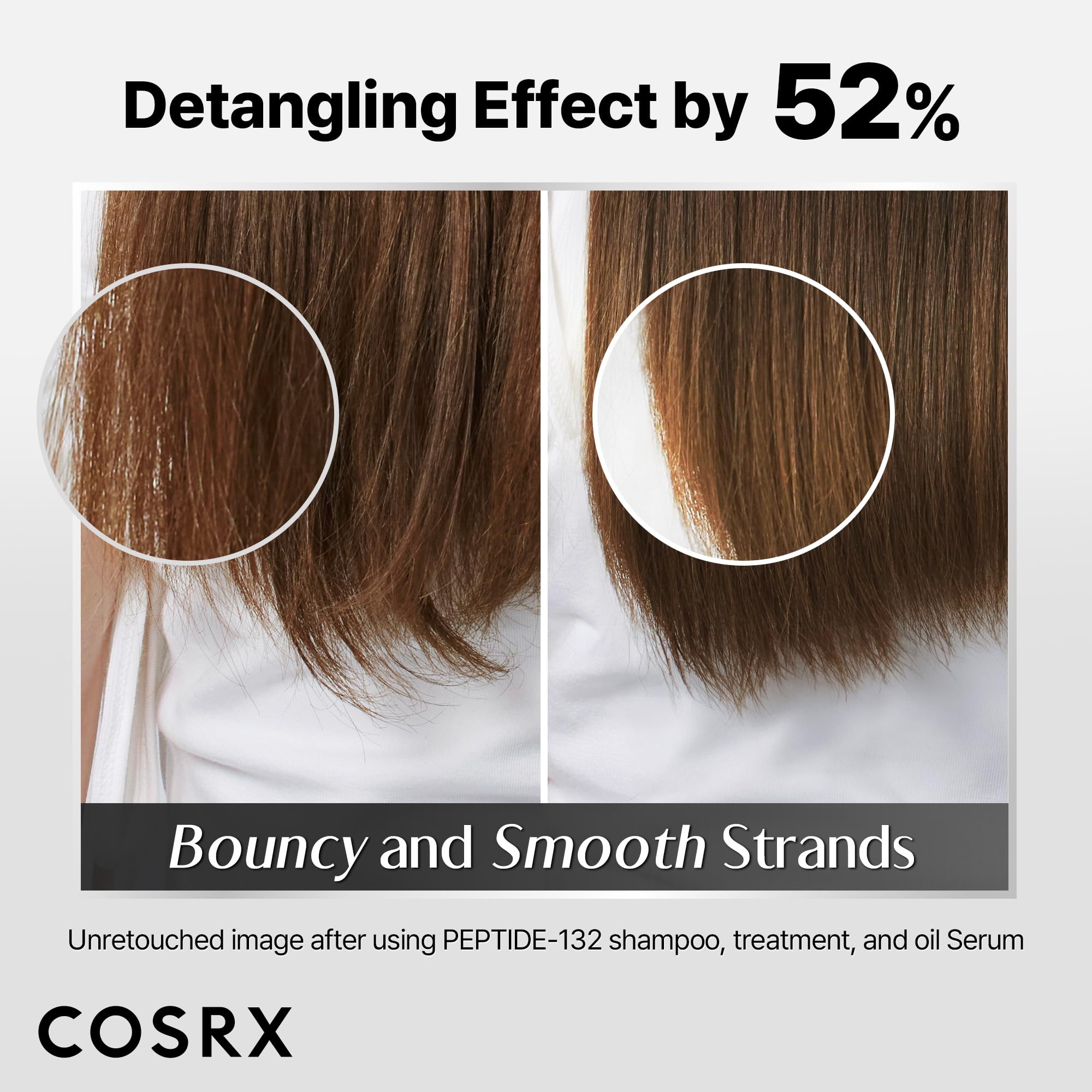 COSRX PEPTIDE-132 Bottle gleams, suggesting salon-like shine at home.