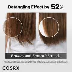 COSRX PEPTIDE-132 Bottle gleams, suggesting salon-like shine at home.