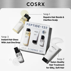 COSRX PEPTIDE-132 treatment tube prepared for twice-weekly bond rebuilding.