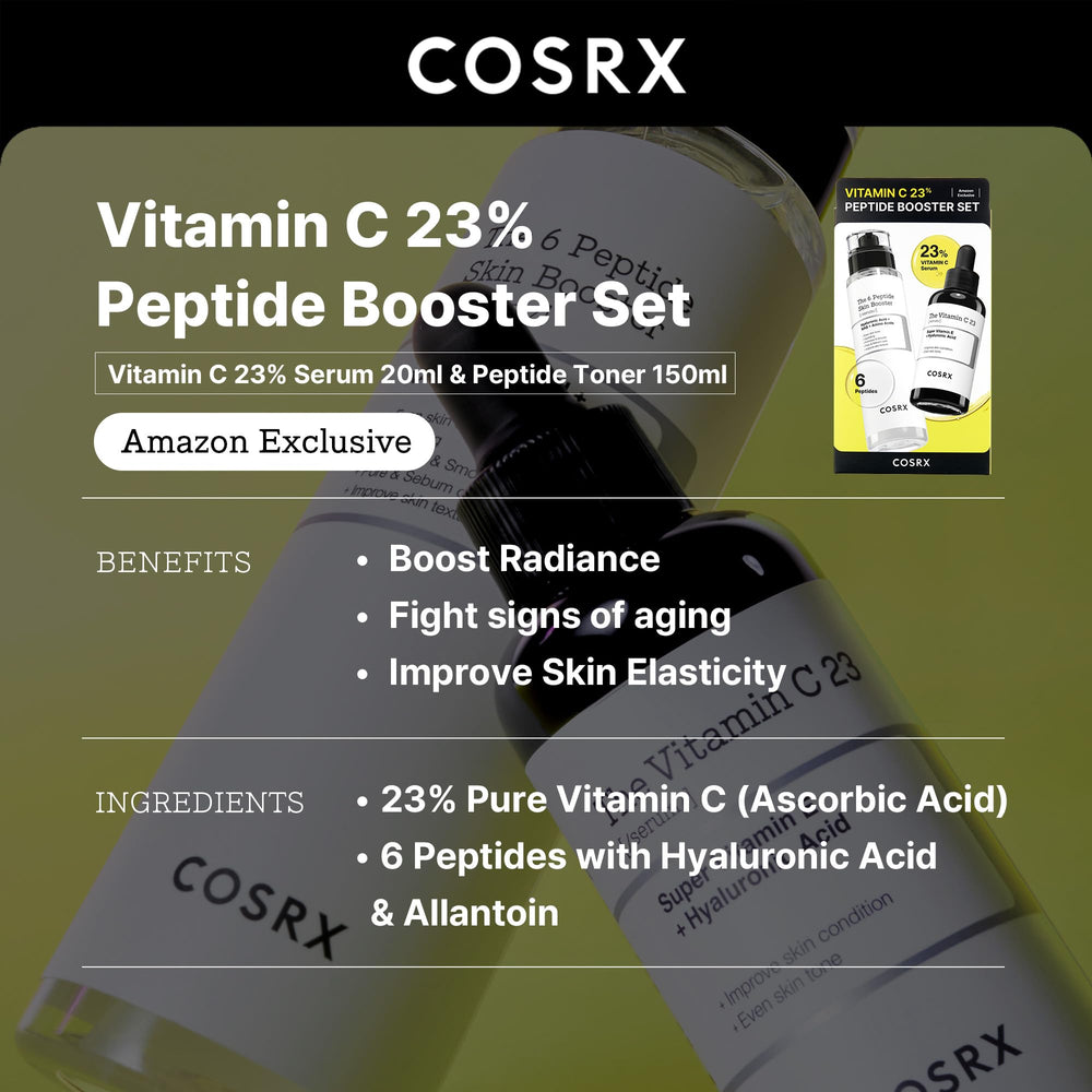 COSRX Peptide Booster Toner bottle showcasing elasticity-supporting formula