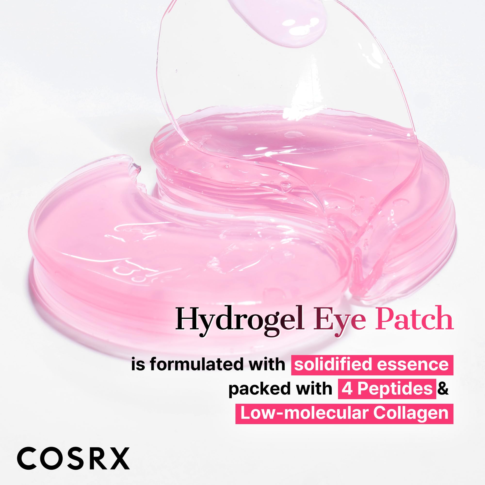 Applying COSRX Pink Edition eye patches under the eyes for a refreshed look after long days.