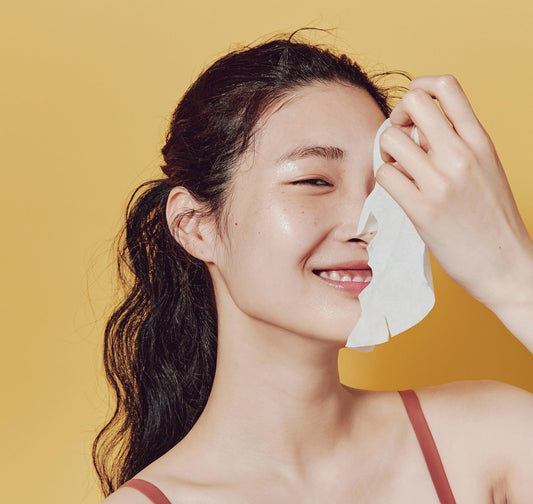 COSRX Propolis sheet mask with honeycomb design for better adherence.