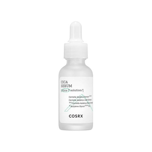 COSRX Pure Fit Cica Serum bottle—soothing care for sensitive skin.