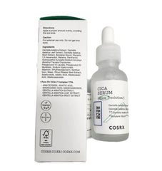 COSRX Pure Fit Cica Serum texture close-up—lightweight hydration and quick absorption.