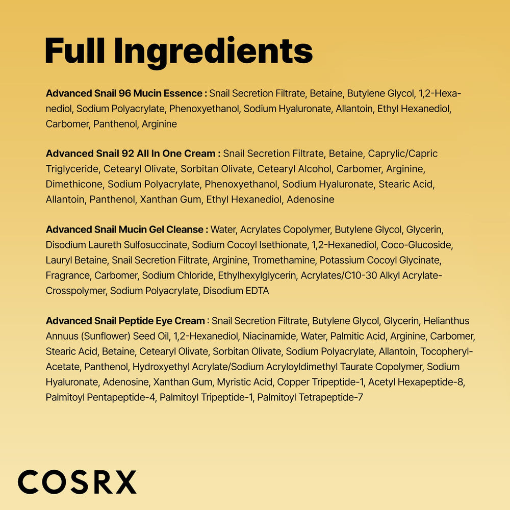 COSRX Advanced Snail Peptide Eye Cream applicator demonstrates targeted eye-area care.