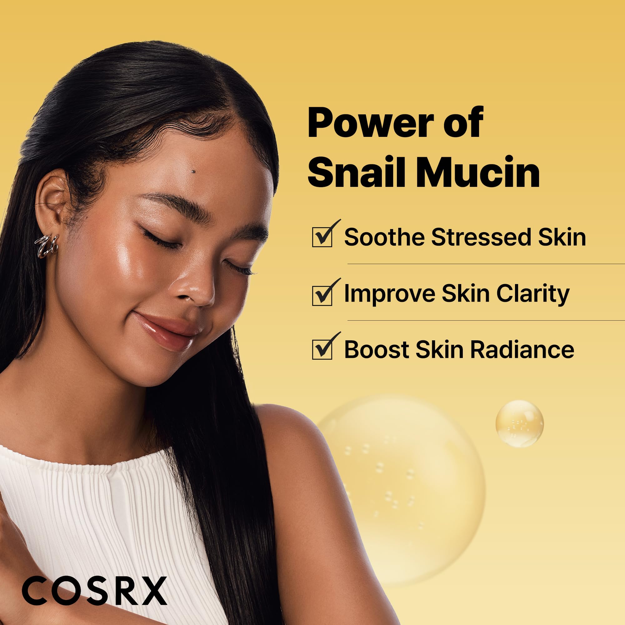 COSRX Advanced Snail Mucin Gel Cleanser closeup highlights barrier-friendly cleansing.