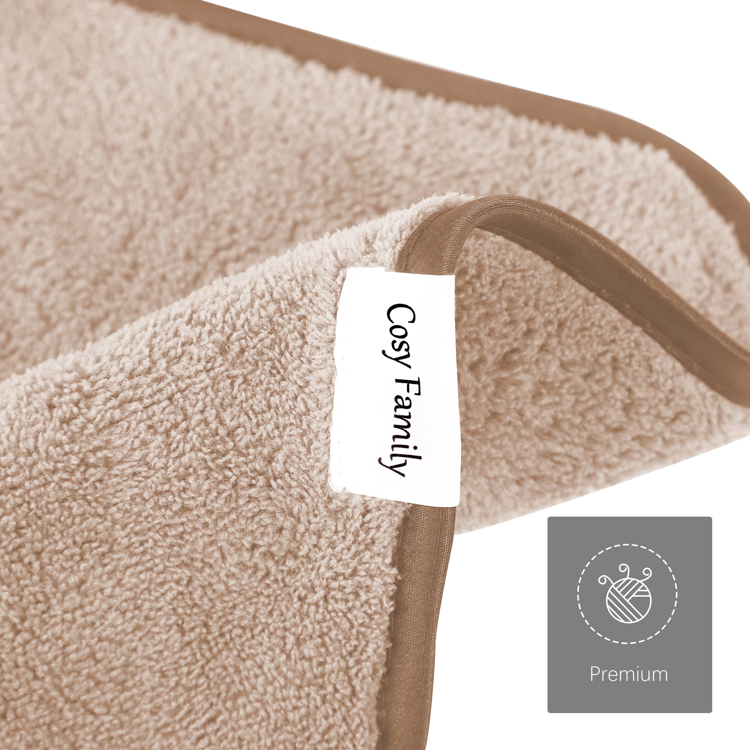 Cosy Family cloths are machine washable for easy ongoing care