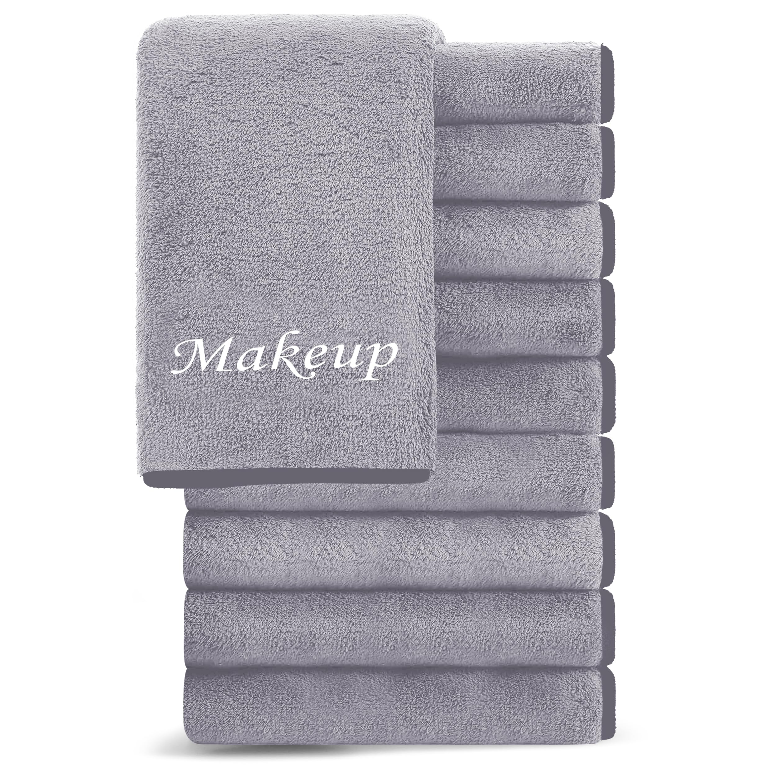 Cosy Family makeup remover cloths in gray for quick cleansing without staining towels.